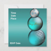 Invitation fête de Noël Christmas (Dos)