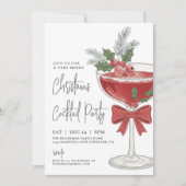 Invitation Fête de Noël Cocktail (Devant)