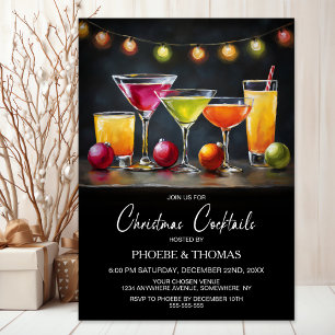 Invitation Fête de Noël Cocktail