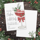 Invitation Fête de Noël Cocktail