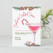 Invitation Fête de Noël Cocktail Fête de travail (Debout devant)