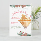 Invitation Fête de Noël Cocktail Fête de travail (Debout devant)