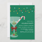 Invitation Fête de Noël Cocktail Party Classique (Devant)