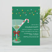 Invitation Fête de Noël Cocktail Party Classique (Debout devant)
