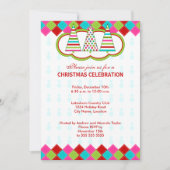 Invitation Fête de Noël colorée (Devant)