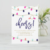 Invitation Fête de Noël colorée (Debout devant)