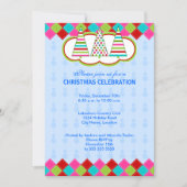 Invitation Fête de Noël colorée (Devant)