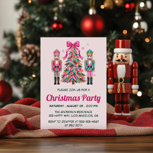 Invitation Fête de Noël Colorée de Casse-Noisette
