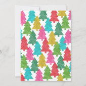 Invitation Fête de Noël colorée moderne Jingle et Mingle (Dos)