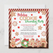 Invitation Fête de Noël Cookie Décoration (Devant)