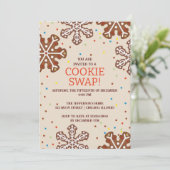 Invitation Fête de Noël Cookie Swap (Debout devant)