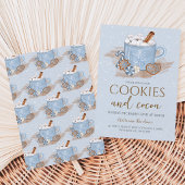 Invitation Fête de Noël Cookies et Cacao