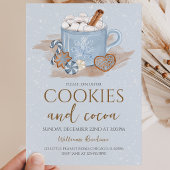 Invitation Fête de Noël Cookies et Cacao