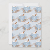 Invitation Fête de Noël Cookies et Cocoa (Dos)