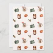 Invitation Fête de Noël cosy (Dos)