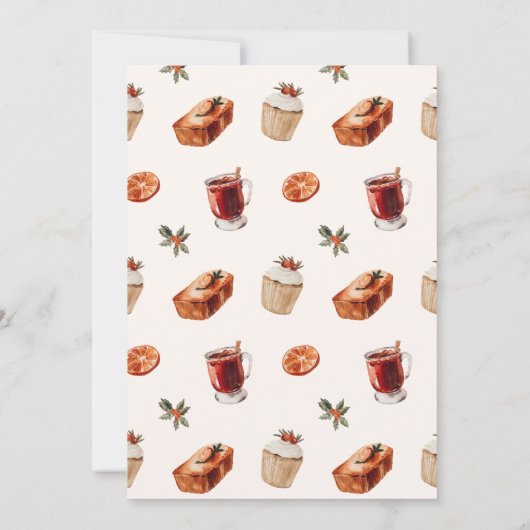 Invitation Fête de Noël cosy (Dos)