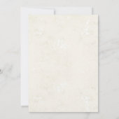 Invitation Fête de Noël Cosy (Dos)