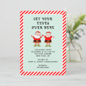 Invitation Fête de Noël créative (Debout devant)