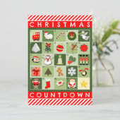 Invitation Fête de Noël créative (Debout devant)