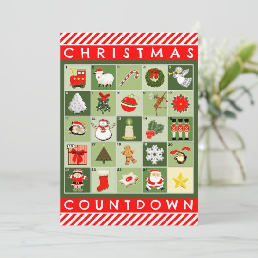 Invitation Fête de Noël créative (Debout devant)