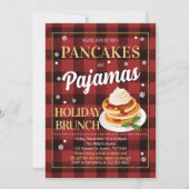 Invitation Fête de Noël Crêpes et Pyjamas (Devant)
