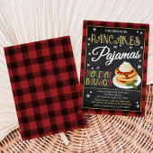 Invitation Fête de Noël Crêpes et Pyjamas