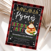 Invitation Fête de Noël Crêpes et Pyjamas