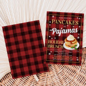 Invitation Fête de Noël Crêpes et Pyjamas