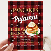 Invitation Fête de Noël Crêpes et Pyjamas