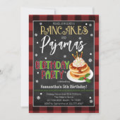 Invitation Fête de Noël Crêpes et Pyjamas (Devant)