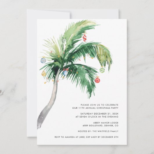 Invitation Fête de Noël d'affaires (Devant)