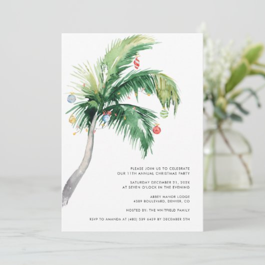 Invitation Fête de Noël d'affaires (Debout devant)