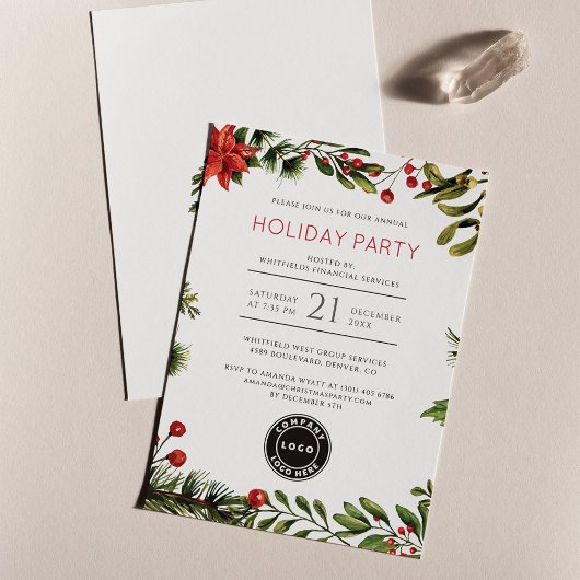 Invitation Fête de Noël d'affaires