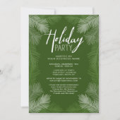 Invitation Fête de Noël d'affaires Fête de la branche rustiqu (Devant)