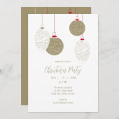 Invitation Fête de Noël d'affaires moderne et élégant (Devant / Derrière)