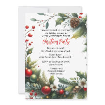 Fête de Noël d'affaires Wreath avec Poinsettia I