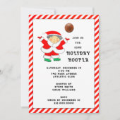 Invitation Fête de Noël de basket-ball (Devant)