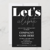 Invitation Fête de Noël de Black Company Fêtons Noël (Devant)