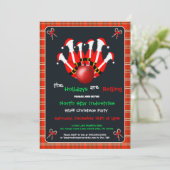 Invitation Fête de Noël de Bowling (Debout devant)