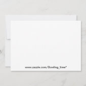 Invitation Fête de Noël de Bowling (Dos)