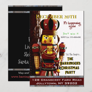 Invitation Fête de Noël de Casse-Noisette Nelson