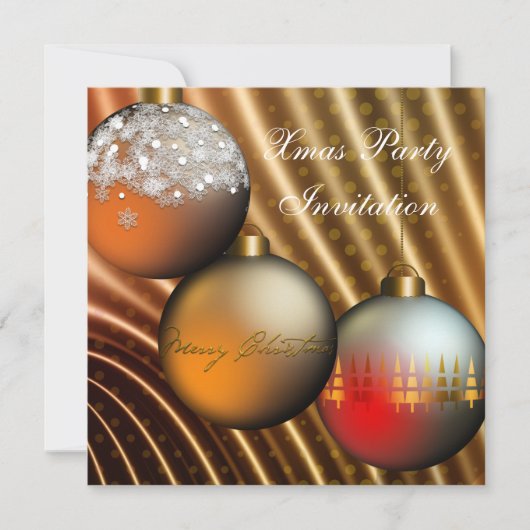 Invitation fête de Noël de Christmas (Devant)