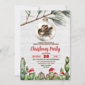 Invitation Fête de Noël de cow-boy western joyeuse (Devant)