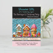 Invitation Fête de Noël de Cupcake (Debout devant)