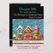 Invitation Fête de Noël de Cupcake (Devant / Derrière)