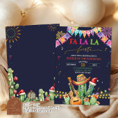 Invitation Fête de Noël de Falala Fiesta Cactus