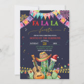 Invitation Fête de Noël de Falala Fiesta Cactus (Devant)