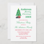 Invitation Fête de Noël de famille (Devant)