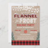 Invitation Fête de Noël de Flannel et gelée (Devant)
