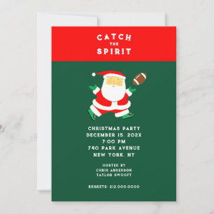 Invitation Fête de Noël de football
